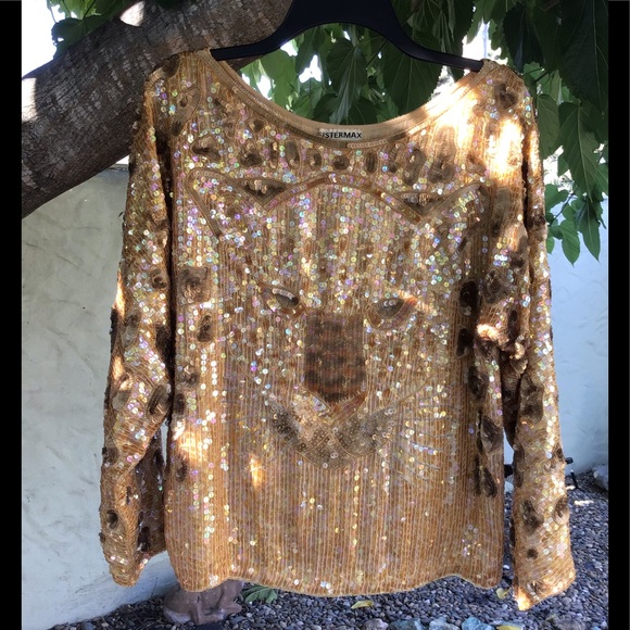 sequin top sale